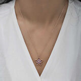 KENPAZAR ​925 Ayar Gümüş Çiçek Kadın Gümüş Kolye