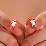 KENPAZAR Gümüş Tavşan Çocuk Küpesi