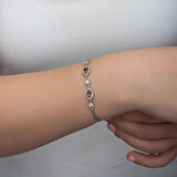 KENPAZAR ​Gümüş Damla Zultanit Taşlı Kadın Bileklik