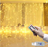 KENPAZAR Tel Perde Led 3*3m 300 Led Gün Işığı