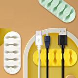 KENPAZAR Kablo Tutucu 5 Kanallı 3lü Siyah