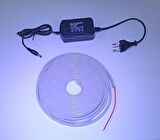 6X12MM NEON LED 5MT BEYAZ-ADAPTÖR TAK ÇALIŞTIR