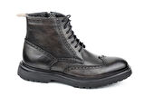 Dexter Siyah Hakiki Deri Erkek Casual Bot  KO9586-61