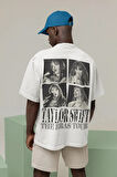 Taylor Swift The Eras Tour Albüm Baskılı Unisex Tişört, Oversize Taylor Tişört