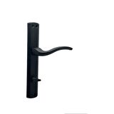 KOLDOOR Trim Mat Siyah Lüx Aynalı Wc Banyo Kapı Kolu Sağ Basar 2 Takım