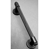 KOLDOOR Punch Zamak A213 Mat Siyah Çekme Kol Sürgülü Kapı Çekme Kolu 40 Cm 1 Adet