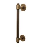 KOLDOOR Punch Zamak A213 Mat Antik Sarı Çekme Kol Sürgülü Kapı Çekme Kolu 40 Cm 1 Adet