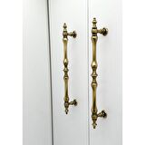 Şehzade Antik Sarı Mobilya Dolap Mutfak Çekmece Kulpu 160 Mm ( 16 Cm ) 2 Adet
