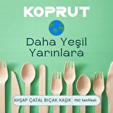 KOPRUT Tek Kullanımlık Tahta Bıçak 2,4gr. Kayın Ağacı 165mm Doğal Ahşap FSC Sertifikalı Çevre Dostu
