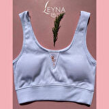 Pamuklu Penye Kaşkorse Kumaş Sabit Pedli V Yaka Yarım Atlet