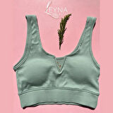 Pamuklu Penye Kaşkorse Kumaş Sabit Pedli V Yaka Yarım Atlet