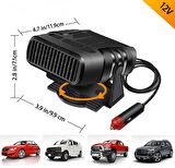 Araç Isıtıcısı Araç Fanı Araç Ön Cam Buz Çözücü 12V