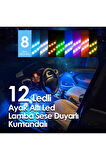 12 Ledli Ayak Altı Led Lamba Sese Duyarlı 