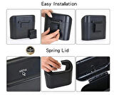 Bmw 3 Serisi E46 1997-1998-1999-2000-2001-2002-2003-2004-2005-2006 Oto Araba Çöp Kutusu Organizer İtme Kapaklı Çöp Kovası Siyah