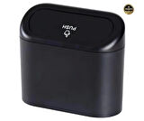 Opel Grandland  2022-2023-2024-2025 Oto Araba Çöp Kutusu Organizer İtme Kapaklı Çöp Kovası Siyah