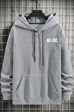 Uyguntarz Unisex Ac Dc Baskılı Kapüşonlu Sweatshirt