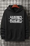 Uyguntarz Hanımcı Yazılı Katlamalı Sweatshirt