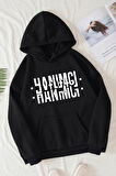 Uyguntarz Hanımcı Yazılı Katlamalı Sweatshirt