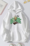 Uyguntarz Unisex All Day Rabbit Baskılı Sweatshirt