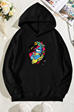 Uyguntarz Unisex Crazy Banana Baskılı Sweatshirt