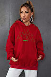 Uyguntarz Unisex Green Angel Fire Sweatshirt