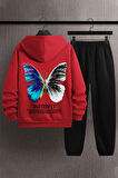 Uyguntarz Unisex Butterfly Baskılı Eşofman Takımı