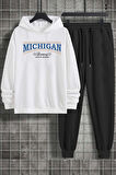 Uyguntarz Unisex Michigan Baskılı Eşofman Takımı