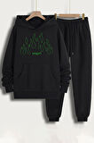 Uyguntarz Unisex Green Angel Baskılı Eşofman Takımı