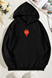 Uyguntarz Unisex Ateş Avatar Baskılı Sweatshirt