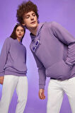 Unisex Pamuk Şardonlu Kapüşonlu Sweatshirt