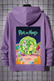 Unisex Rick And Morty Baskılı Sweatshirt