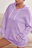 Unisex Butterfly & Letter Graphic Baskılı Sweatshirt