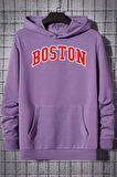 Unisex Boston Baskılı Sweatshirt