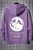 Unisex The Moon Baskılı Sweatshirt