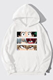 Uyguntarz Unisex Makima Hugging Denji Baskılı Sweatshirt
