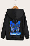 Uyguntarz Unisex Butterfly Baskılı Sweatshirt