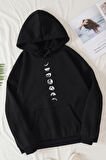 Uyguntarz Unisex Moon Phases Baskılı Sweatshirt
