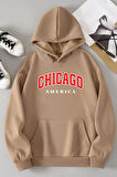 Uyguntarz Unisex Chiago Baskılı Sweatshirt