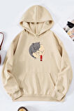 Uyguntarz Unisex Yin Yang Cats Baskılı Sweatshirt