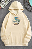 Uyguntarz Unisex Neighbor's Ukiyo e Baskılı Sweatshirt