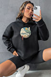 Uyguntarz Unisex Neighbor's Ukiyo e Baskılı Sweatshirt