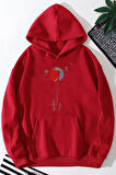 Uyguntarz Unisex Evren Temalı Baskılı Sweatshirt
