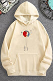 Uyguntarz Unisex Evren Temalı Baskılı Sweatshirt