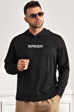 Uyguntarz Unisex Represent Sırt Baskılı Sweatshirt