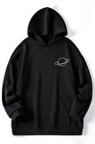 Uyguntarz Unisex Saturn Baskılı Sweatshirt
