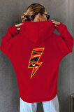 Uyguntarz Unisex Yıldırım Baskılı Sweatshirt
