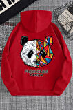 Uyguntarz Unisex Panda Sırt Baskılı Sweatshirt