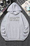 Uyguntarz Unisex Spooky Baskılı Sweatshirt