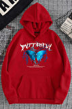 Uyguntarz Unisex Blue Butterfly Baskılı Sweatshirt