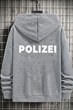 Uyguntarz Unisex Polizei Sırt Baskılı Sweatshirt
